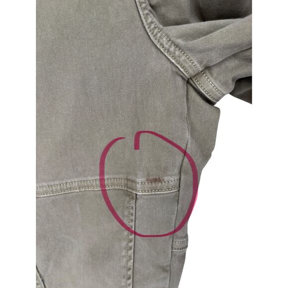 Frame High Waist Cargo Utility Pants Cotton Stretch Size 27 Flaws - Picture 12 of 13